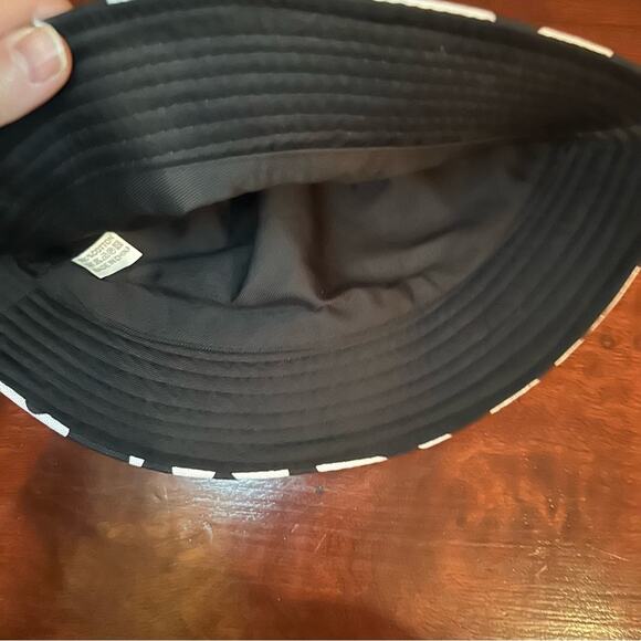 Cow Print Bucket Hat Black White Animal Summer Festival Coastal Cowgirl - Picture 3 of 7